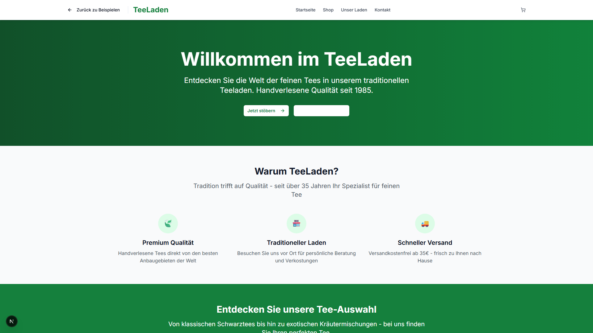 Vorschau Tee Time Shop