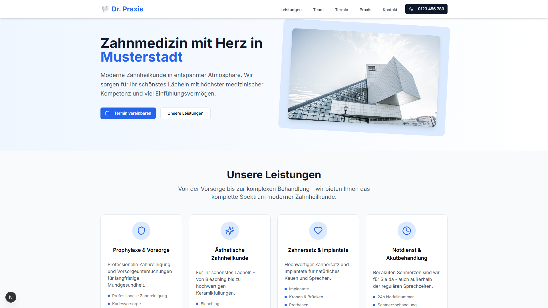 Vorschau Herz Zahnpraxis